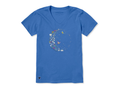 Life is Good Women's Crusher Vee - Blooming Wildflower Crescent