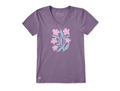 Life is Good Women's Crusher Vee - Wild Bloom