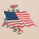 Life is Good Women's Crusher Lite Tee - Red Rose American Flag