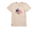 Life is Good Women's Crusher Lite Tee - Red Rose American Flag