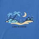 Life Is Good Women's Crusher Lite Vee - Beachside Night Vista