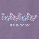 Life Is Good Women's Crusher Lite Vee - Rally Butterflies