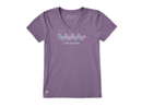 Life Is Good Women's Crusher Lite Vee - Rally Butterflies