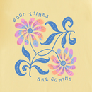 Life is Good Women's Long Sleeve Hooded Crusher Lite Tee - Good Things Flower Tie Dye