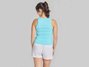 Life is Good Women's Fitted Rib Tank - Flower Duo