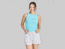 Life is Good Women's Fitted Rib Tank - Flower Duo