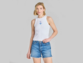 Life is Good Women's Fitted Rib Tank - Anchors Away