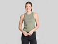 Life is Good Women's Fitted Rib Tank - Embroidered Spritz