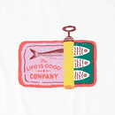 Life is Good Women's Baby Tee - Sardine Tin