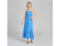 Life is Good Women's Breezy Maxi Dress - Coastal Stamp Pattern