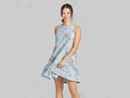 Life is Good Women's Tiered Tank Dress - Botanical Garden Pattern