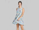 Life is Good Women's Tiered Tank Dress - Botanical Garden Pattern