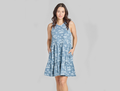 Life is Good Women's Tiered Tank Dress - Island Hut Pattern