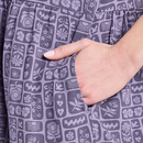 Life is Good Women's Tiered Tank Dress - Woodblock Icon Pattern