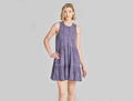 Life is Good Women's Tiered Tank Dress - Woodblock Icon Pattern
