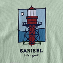 Life is Good Women's Crusher Tee - Sanibel Lighthouse