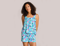 Life is Good Women's Lightweight Sleep Tank - Summer Garden Pattern