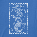 Life is Good Women's Lightweight Boxy Sleep Tee - Mermaid Block Print