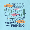 Life is Good Kids' Crusher Tee - Hooked on Fishing