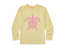 Life is Good Kids' Long Sleeve Sun Crusher Tee - Sea Turtle Floral