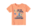 Life is Good Toddler Crusher Tee - See Ya Later, Excavator