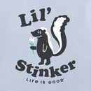 Life is Good Infant Crusher Baby Bodysuit - Lil Stinker Skunk