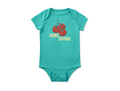 Life is Good Infant Crusher Baby Bodysuit - Smiling Home Grown Tomatoes