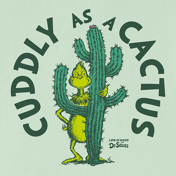Life is Good x The Grinch Kids' Crusher Tee - Cuddly as a Cactus Grinch
