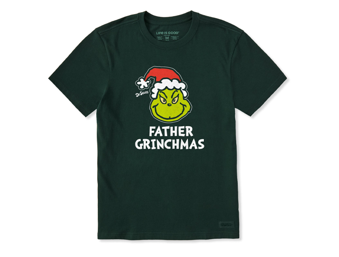 Life is Good x Dr. Seuss Men's Crusher Tee - Father Grinchmas