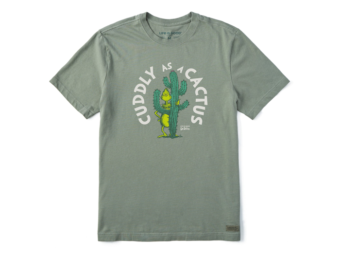 Life is Good x Dr. Seuss Men's Crusher Tee - Cuddly as a Cactus Grinch