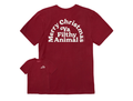 Life is Good Men's Crusher Tee - Merry Christmas Ya Filthy Animal