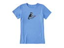 Life is Good Women's Crusher Tee - Oops Cat