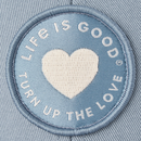 Life is Good Trucker Hat - Heart Turn Up the Love
