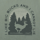 Life is Good Men's Crusher Tee - Big Bucks Cannot Lie