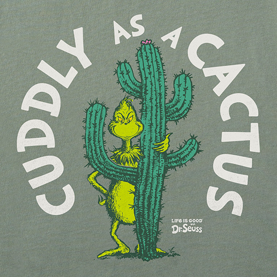 Life is Good x Dr. Seuss Women's Crusher Tee - Cuddly as a Cactus Grinch