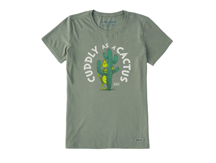 Life is Good x Dr. Seuss Women's Crusher Tee - Cuddly as a Cactus Grinch