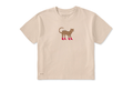 Life is Good Women's Boxy Crusher Tee - Love Leopard