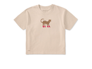 Life is Good Women's Boxy Crusher Tee - Love Leopard