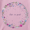Life is Good Women's Crusher Tee - Wildflower Circle