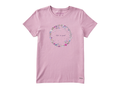 Life is Good Women's Crusher Tee - Wildflower Circle
