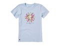 Life is Good Women's Crusher Lite Tee - Here Comes the Sunshine Bloom