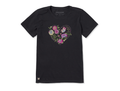 Life is Good Women's Crusher Lite Tee - All We Need Is Love & Blooms