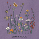 Life is Good Women's Crusher Tee - Realaxed Wildflowers