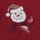 Life is Good Women's Crusher Tee - Snowman with Red Wine