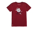 Life is Good Women's Crusher Tee - Snowman with Red Wine