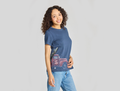 Life is Good Women's Crusher Tee - Sparkle Christmas Tree Truck