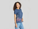 Life is Good Women's Crusher Tee - Sparkle Christmas Tree Truck