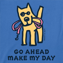 Life is Good Women's Crusher Vee - Go Ahead Make My Day