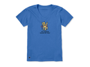 Life is Good Women's Crusher Vee - Go Ahead Make My Day