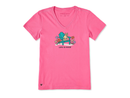 Life is Good Women's Crusher Vee - Rocket Adirondack Flowers
